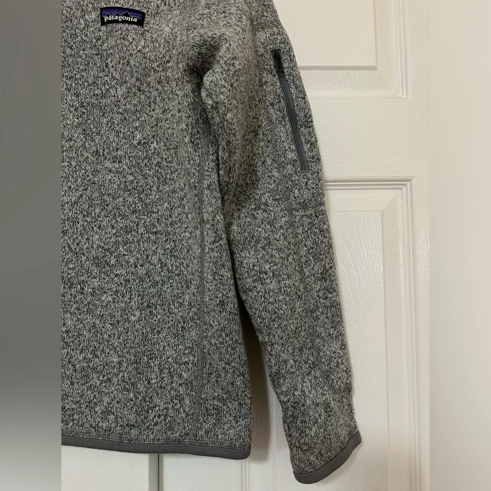 Patagonia Grey Better Sweater Quarter Zip Fleece, Small - Picture 5 of 7